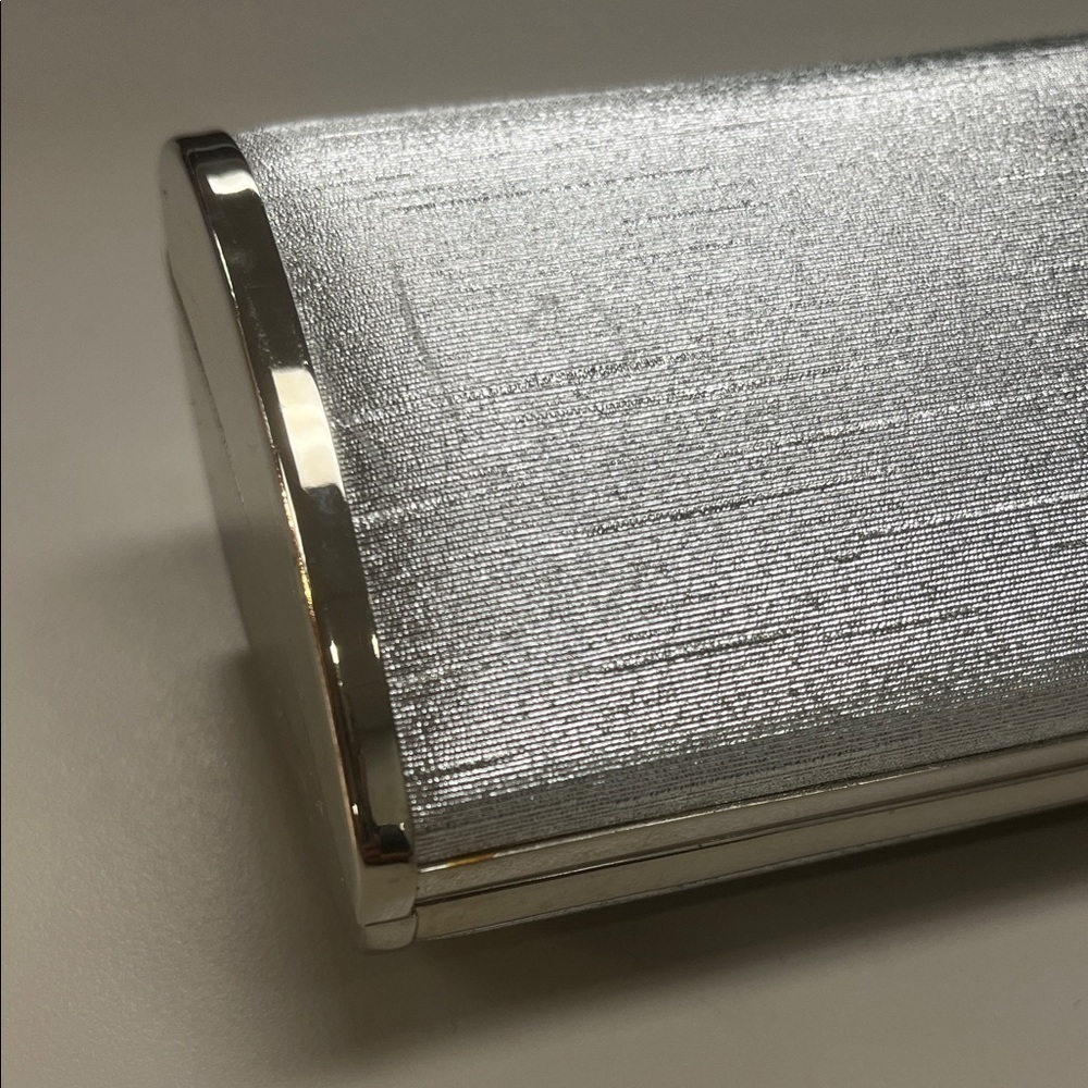 Source Unknown Metallic Silver Clutch with embellishments OS - Picture 12 of 14